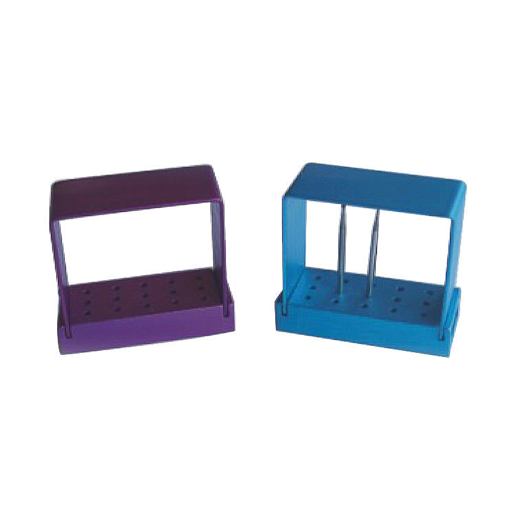 60 Holes Solid Core Aluminum Opening Autoclavable Dental Bur Sterilizing Holder Stand Block