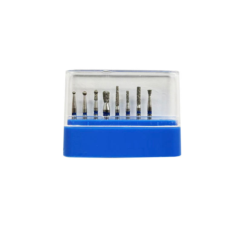 10 PCS/Box Preparing Teeth Fine Grinding Polishing High Speed Dental Bur Diamond Kit Cavity Preparation Kit