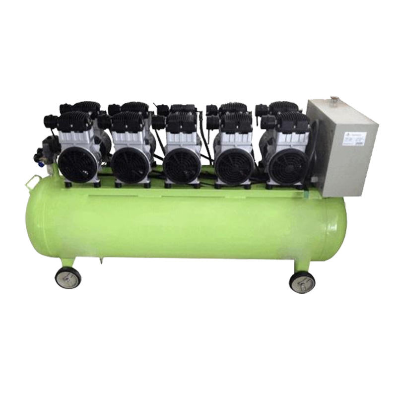 240L 8KW Oilless Portable Air Compressor Pump for 20 Simulators Working at Same Time