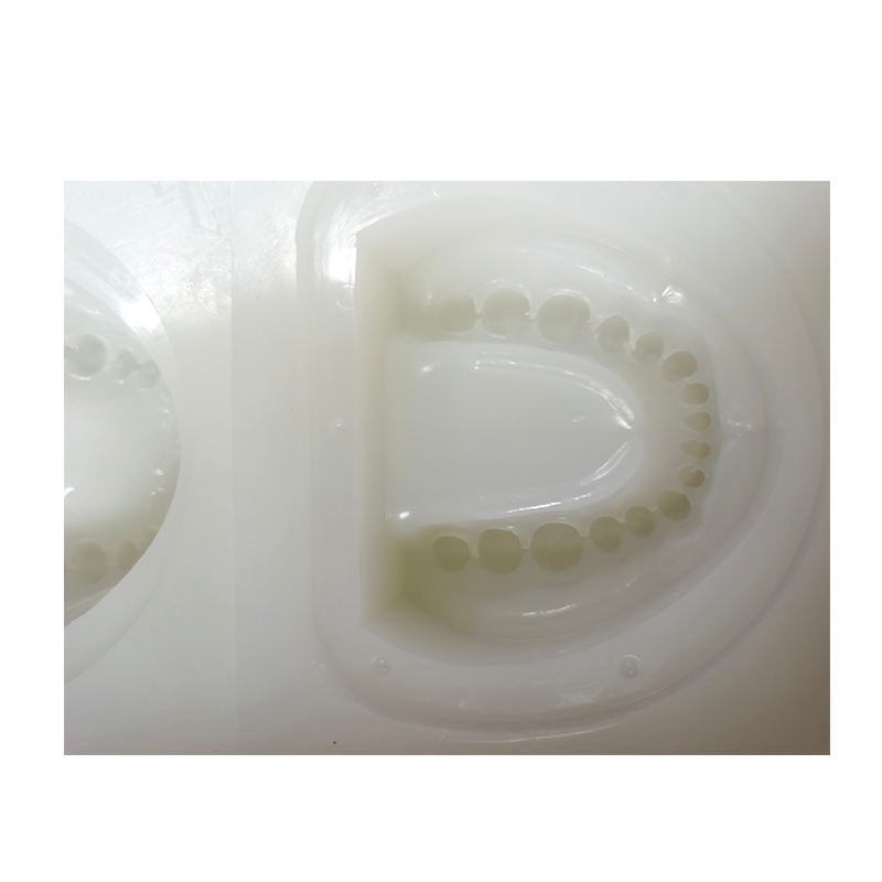 2PC/Set White Super Soft Silicon Rubber Mould of Standard Tooth Jaw