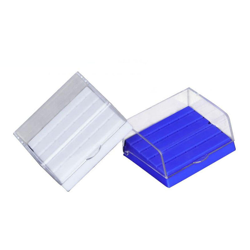 24 Hole Plastic Disinfection Dental Bur Box With Clear Lid