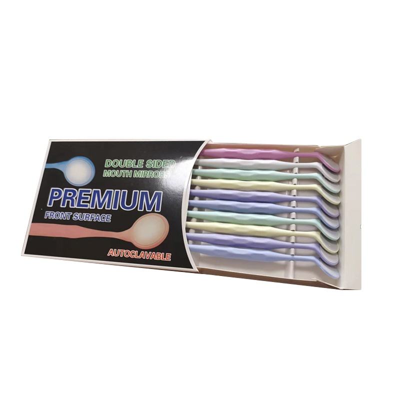 10 PCS/box Dental Double Sided Mouth Mirror Surface Mouth Exam Reflector Oral Mirror