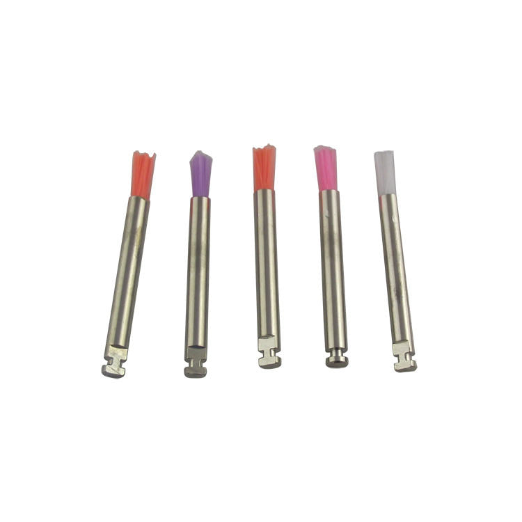 Dental Disposable Colored Nylon HP Style Flat Prophy Brush
