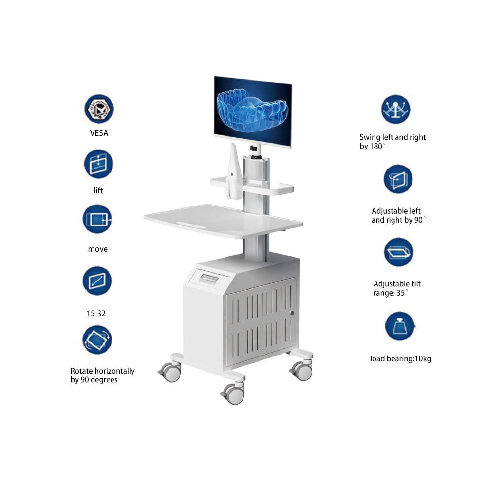 Manual Dental Cart for Oral Scanner