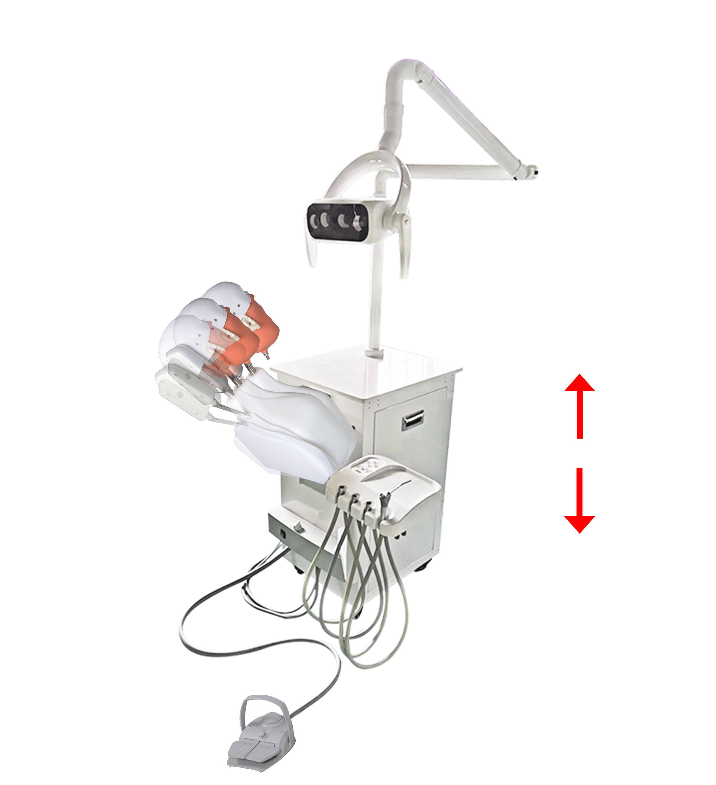 Dental Clinical Teaching Simulation Training System with Phantom Head