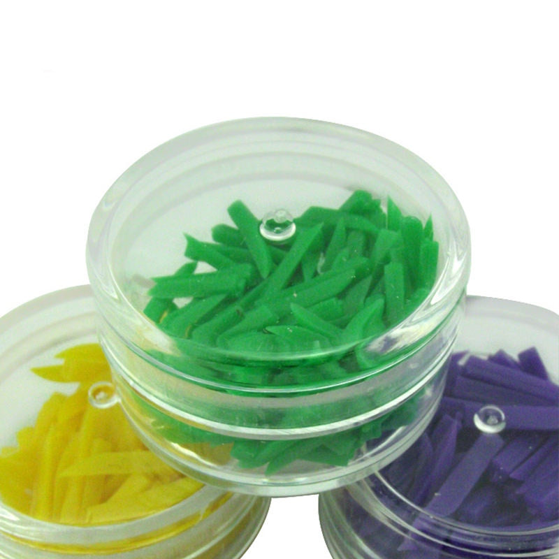 4 Sizes Colorful Disposable Plastic Interdental Teeth Fixing Dental Poly-wedges