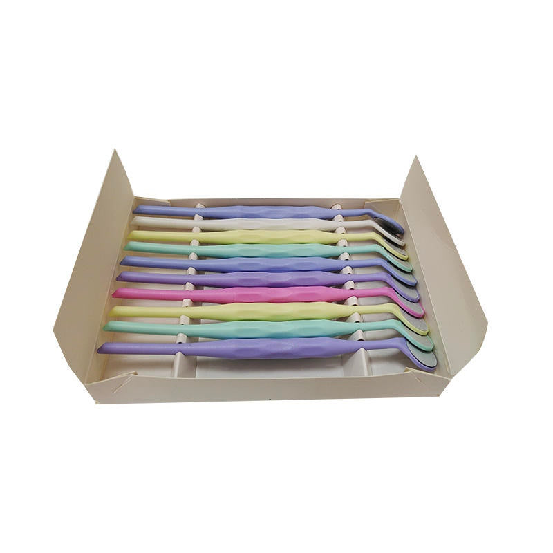 10 PCS/box Dental Double Sided Mouth Mirror Surface Mouth Exam Reflector Oral Mirror