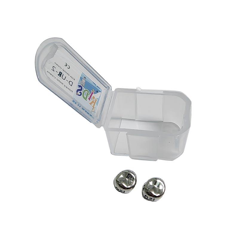 2pcs/box Kids Crown Primary Molar Crown Dental Stainless Steel Crowns