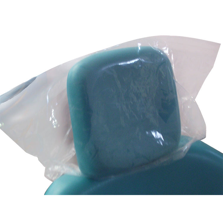 Dental Consumables Protective Sleeves Clear Disposable Plastic Dental Chair Headrest Cover