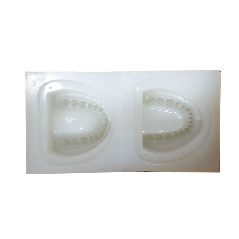 2PC/Set White Super Soft Silicon Rubber Mould of Standard Tooth Jaw
