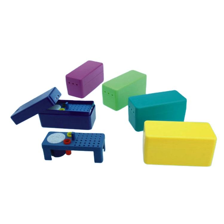 Dental Clinic Plastic Endo Box Files Bur Holder Blocks Stand Sterilization Case