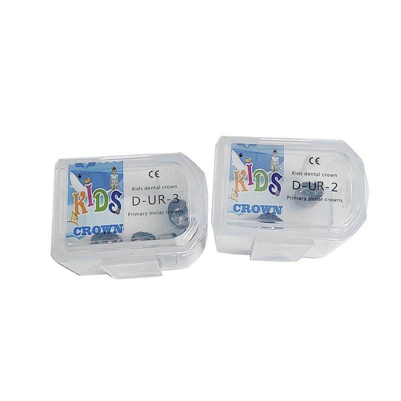 2pcs/box Kids Crown Primary Molar Crown Dental Stainless Steel Crowns