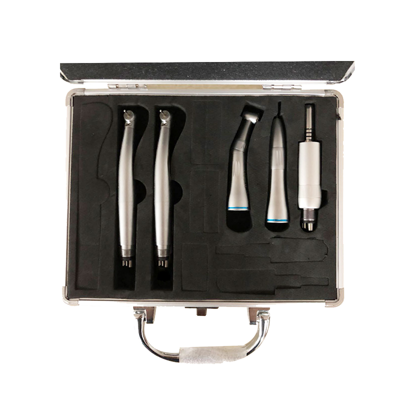 Dental Inner Water Spray Low Speed Handpiece Set and High Speed Handpiece with Light
