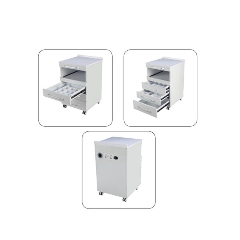 3 Drawer Metal Movable Multi Function Cabinet for Dental