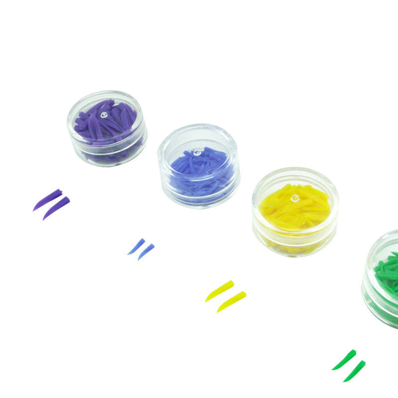 4 Sizes Colorful Disposable Plastic Interdental Teeth Fixing Dental Poly-wedges