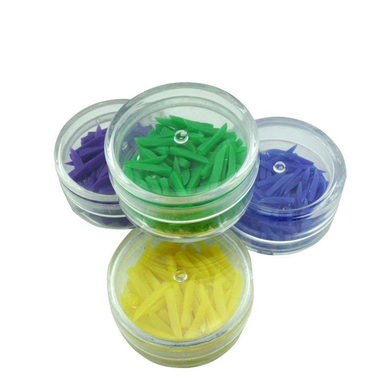 4 Sizes Colorful Disposable Plastic Interdental Teeth Fixing Dental Poly-wedges