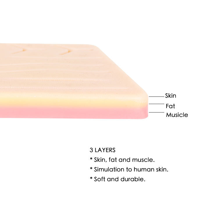 Medical Teaching 3 Layers Suture Pad Human Skin Training Model Suturing Practice Kit