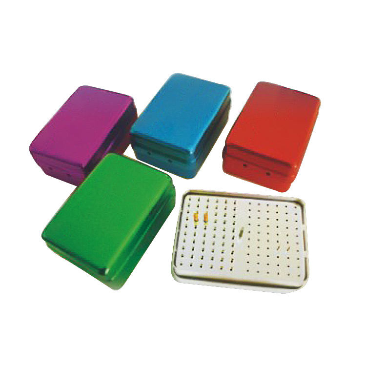 120 Holes Autoclave Sterilizer Case Burs Dental Disinfection Endo Files Holder Box