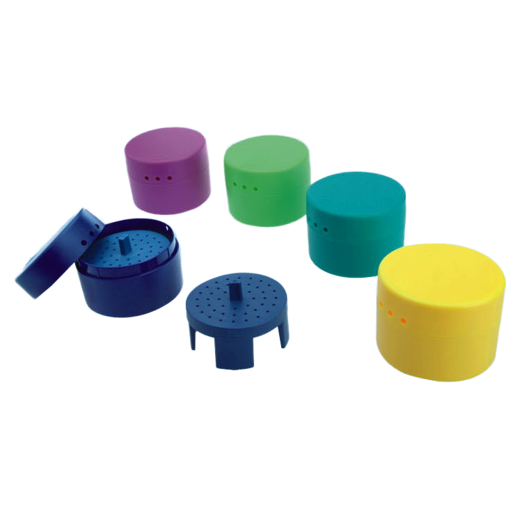 44 Holes Plastic Dental Bur Block Portable Medical Dental Bur Stand for FG Burs